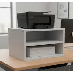 GENERICO - Módulo Organizador de mesa escritorio en melamina Blanco
