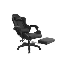 BONNO - Silla Gamer con Reposapiés BYD Negro