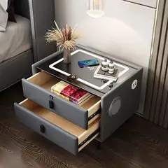GENERICO - Velador Smart Mesa De Noche Moderna Parlante Bluetooth Carga Inalambrica