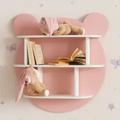 GENERICO - Estante Infantil Cuentos - Rosa y Blanco
