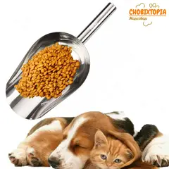 GENERICO - CUCHARA ALUMINIO PARA ALIMENTO DE MASCOTAS-PERRO Y GATO