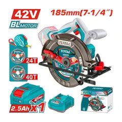 Total Tools - Sierra Circular 42V 4800RPM 185MM Brushless 1X25AH Industrial - TSLI4218511