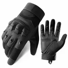 GENERICO - GUANTES PARA MOTO TACTICOS MILITAR NEGRO TALLA M