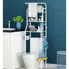 GENERICO - Estante Organizador Rack Multifuncional Baño Con Toallero 3 Niveles