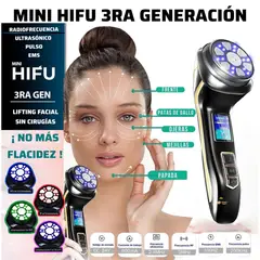 GENERICO - MINI HIFU 3ra GENERACION ULTRASONIDO+RADIOFRECUENCIA+FOTOTERAPIA+EMS