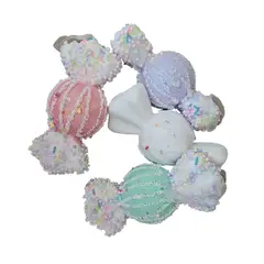 GENERICO - Decoraciones Navideñas De Caramelos Pasteles Redondo 4 UND