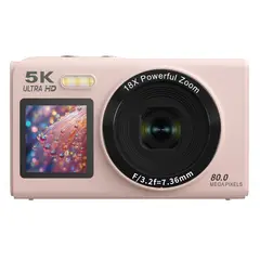 RENVMEXY - Cámara 5K 80MP WiFi Doble Pantalla Zoom 18X Envío Gratis