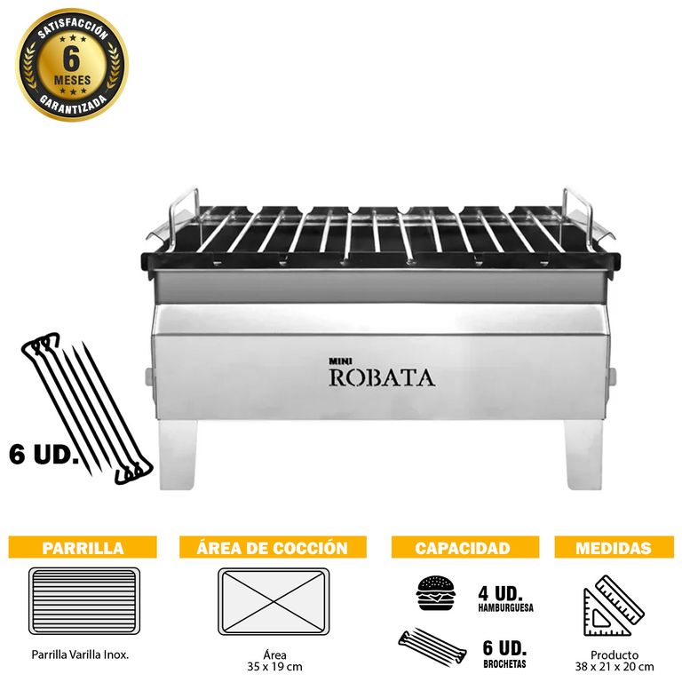 PARRILLA MINI ROBATA INOX