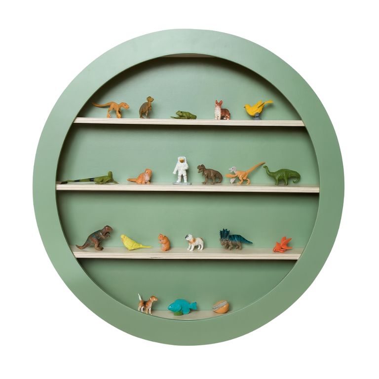 Estante Infantil Universo Kids - Verde y Beige