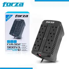 FORZA - ESTABELIZADOR FORZA 900VA MODELO FVR-902 450W 8 TOMAS