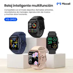 MICCELL - Miccell Smartwatch con Llamadas Modo Deportivo y Monitoreo de Ritmo Cardíaco
