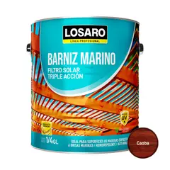 LOSARO - Barniz Marino color Caoba 0.25 Gl,