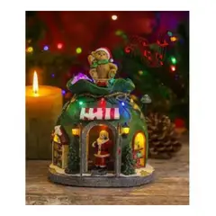 GENERICO - Casa Navideña con Luces y Sonido en forma de regalo