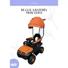FIRST TOY - BUGGY A BATERIA MERCEDES -  ANARANJADO