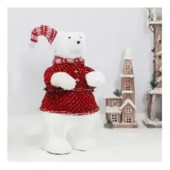 GENERICO - Oso Navideño Grande y Elegante  Añade un Toque Mágico