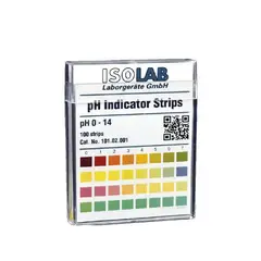 GENERICO - TIRAS DE PH 0-14 UNIVERSAL ISOLAB ALMANIA x 100 unidades