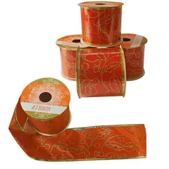 GENERICO - Cinta decorativa navideña cinta para lazos o moños Rlojo