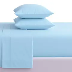 GENERICO - JUEGO DE SÁBANAS 1 PLAZA ALGODÓN PLUS SIZE