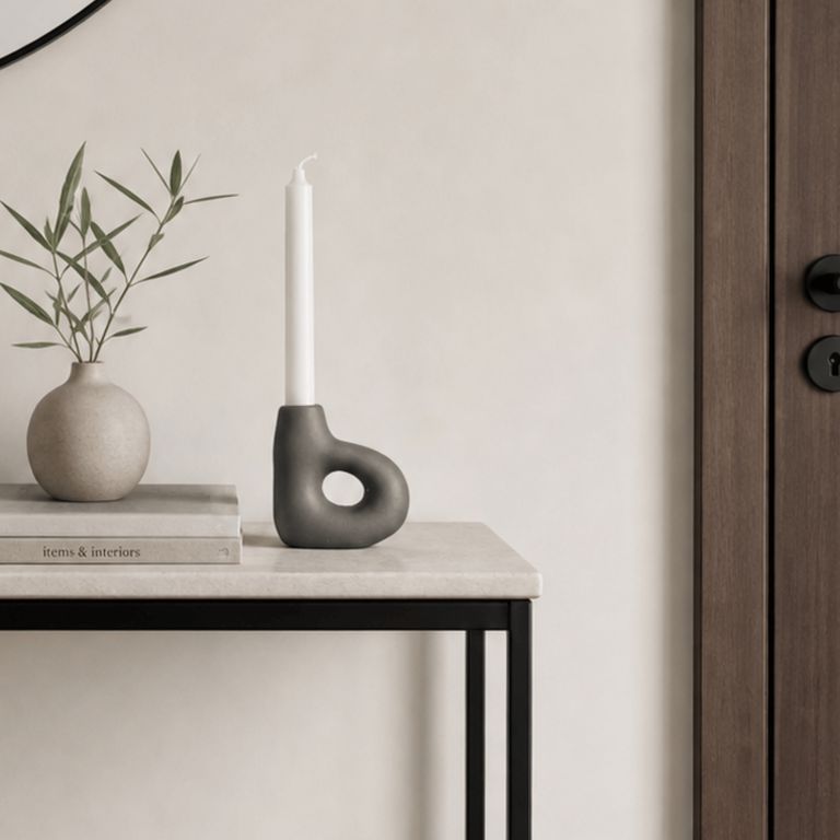 Candelabro de cerámica para 1 velas - Loop