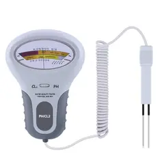 GENERICO - Medidor Digital de pH y Cloro con Sonda para Piscinas 2 en 1