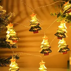 GENERICO - Guirnalda Navideña LED en Forma de Arbol de 6 metros (40 luces)