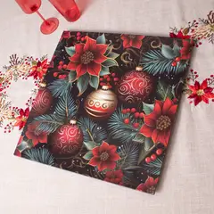 PANORAMA HOGAR - PLATO DE SITIO NAVIDEÑO CUADRADO PVC