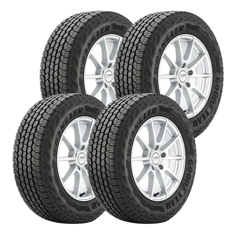 Kit 4 Llanta 23565R17 104H Wrangler Territory AT Goodyear