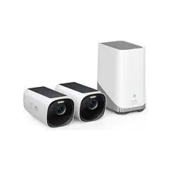 EUFY - Cámara de seguridad inalámbrica solar Eufy cam 3 Kit 2+1 4K