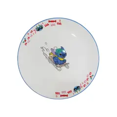 GENERICO - Plato Postre Navidad 20cm Stitch