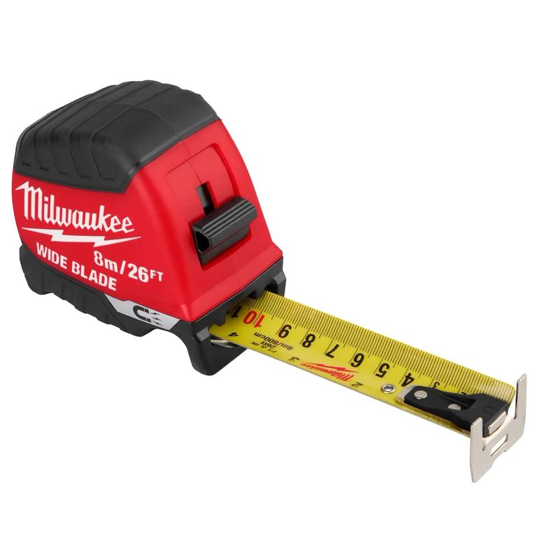 CINTA MÉTRICA MAGNÉTICA COMPACTA DE HOJA ANCHA DE 8 M/26 PIES 48-22-1226M MILWAUKEE