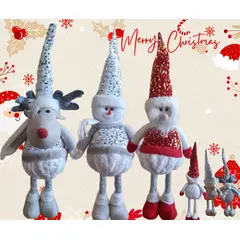 GENERICO - Muñecos navideños decorativos muñeco de nieve de Reno Papá Noel