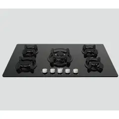 SOLE - Cocina Empotrable a Gas de 5 Hornillas Sole SOLCO033 - Negro