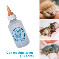 GENERICO - BIBERON PARA MASCOTAS-PERRO GATO x 30 mL - CELESTE