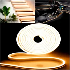 GENERICO - Cinta Led 5MTS 12v Flexible Largo Blanco