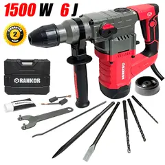 RANKOR - Martillo Perforador Rotomartillo Industrial SDS-Plus RH150001 1500W 32mm 6J 5kg