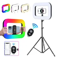 SEISA - Luz Led Celular Camara Portatil Fotografia Video RGB Colores Recargable