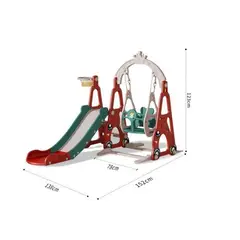 GENERICO - Centro De Juegos Tobogán Columpio Niños Multifuncional Recreativo