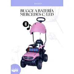 FIRST TOY - CARRITO ROSADO NIÑA - BUGGY MERCEDES CON CONTROL REMOTO