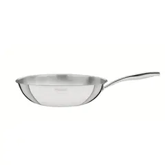 TRAMONTINA - WOK TRAMONTINA GRANO DE ACERO INOXIDABLE 28 CM DIAMETRO 3.4 LT