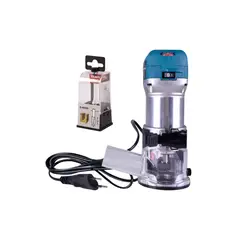 MAKITA - RUTEADORA ¼ 710W RT0700C + FRESA RECTA ¼ X ½ D-49080 - MAKITA