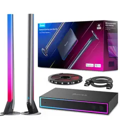 GOVEE - Kit Ai Gaming Box Barras Inteligentes + tira Led Para Monitor 27-34 Wifi y Alexa