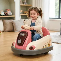 Babykiss - CARRO CHOCON ELECTRICO PARA NIÑOS APPLE ROSA