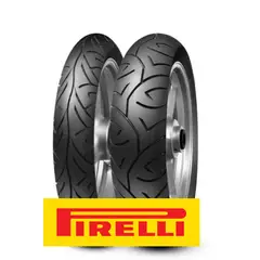 PIRELLI - PAR DE LLANTAS SPORT DEMON 90-90-17 y 120-80-17