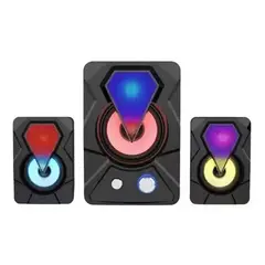 SEISA - PARLANTE MULTIMEDIA SUBWOOFER RGB PARA PC TV