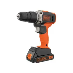 BLACK+DECKER - KIT TALADRO PERCUTOR 20V MAX + SET 50 PIEZAS BLACK + DECKER NARANJA 50 HZ 60 HZ