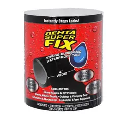 GENERICO - Cinta impermeable de PVC para reparación de tuberías 4pulg x 5m