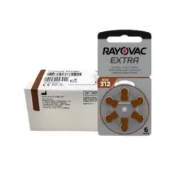 RAYOVAC - PILAS AUDITIVAS PR312 BLISTER X 6