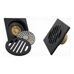 NACIONAL - Pack X 2 Und Rejilla Antiolor Con Trampa Acero Inox Black