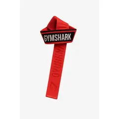 GENERICO - Straps Gymshark  Mayor Firmeza y Agarre para tus Entrenamientos Rojo