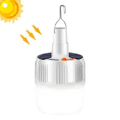 GENERICO - Lámpara foco luz led solar con sensor recargable +control remoto
